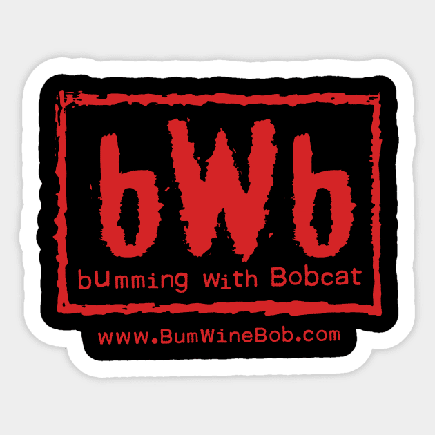 bWb Classic Red Sticker by Bumming with Bobcat